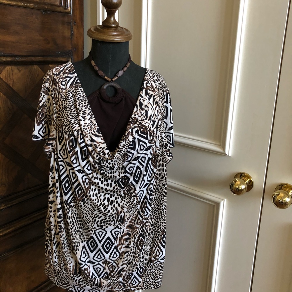 AGB Size XL Top. Brown/Black